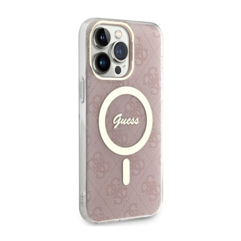 Guess 4G MagSafe - Etui iPhone 14 Pro Max (Różowy) Guess 4G MagSafe - Etui iPhone 14 Pro Max (Różowy)