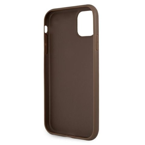 Guess 4G Printed Stripe - Etui iPhone 11 (brązowy) Guess 4G Printed Stripe - Etui iPhone 11 (brązowy)