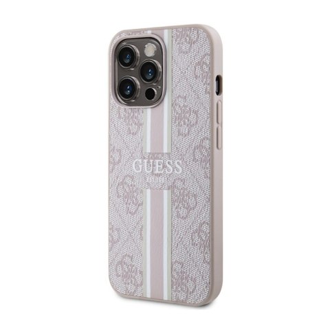 Guess 4G Printed Stripes MagSafe - Etui iPhone 13 Pro (Różowy) Guess 4G Printed Stripes MagSafe - Etui iPhone 13 Pro (Różowy)