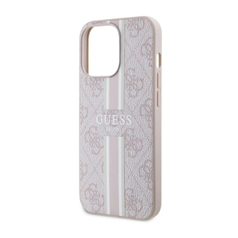 Guess 4G Printed Stripes MagSafe - Etui iPhone 13 Pro (Różowy) Guess 4G Printed Stripes MagSafe - Etui iPhone 13 Pro (Różowy)