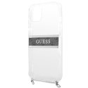 Guess 4G Silver Stripe Crossbody - Etui iPhone 13 mini