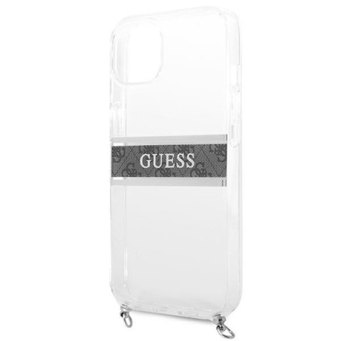 Guess 4G Silver Stripe Crossbody - Etui iPhone 13 mini Guess 4G Silver Stripe Crossbody - Etui iPhone 13 mini
