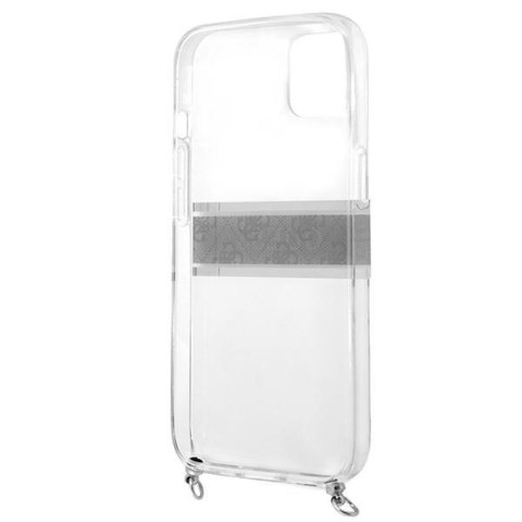 Guess 4G Silver Stripe Crossbody - Etui iPhone 13 mini Guess 4G Silver Stripe Crossbody - Etui iPhone 13 mini