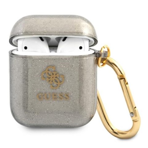 Guess Colored Glitter - Etui Airpods (czarny) Guess Colored Glitter - Etui Airpods (czarny)