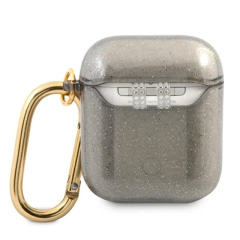 Guess Colored Glitter - Etui Airpods (czarny) Guess Colored Glitter - Etui Airpods (czarny)