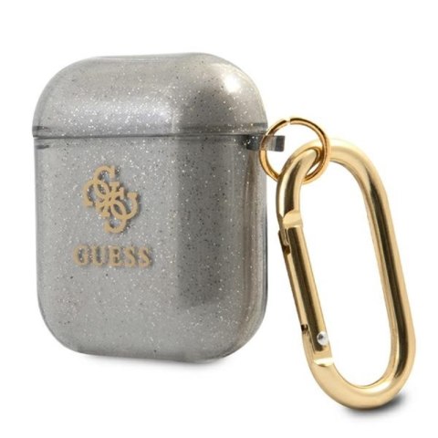 Guess Colored Glitter - Etui Airpods (czarny) Guess Colored Glitter - Etui Airpods (czarny)