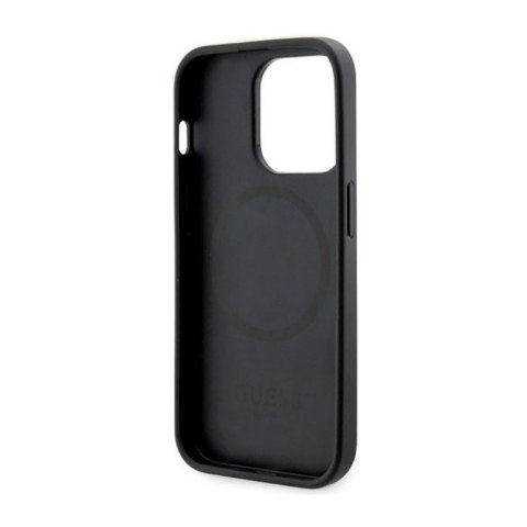 Guess GCube Stripes MagSafe - Etui iPhone 14 Pro (Czarny) Guess GCube Stripes MagSafe - Etui iPhone 14 Pro (Czarny)