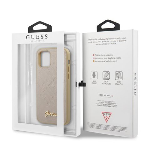 Guess Iridescent Love - Etui iPhone 12 mini (złoty) Guess Iridescent Love - Etui iPhone 12 mini (złoty)