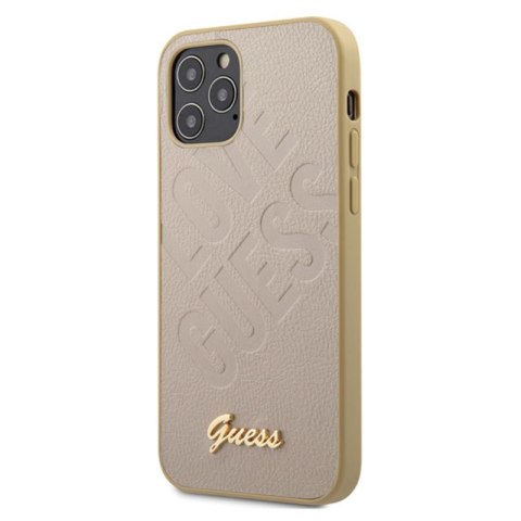 Guess Iridescent Love - Etui iPhone 12 mini (złoty) Guess Iridescent Love - Etui iPhone 12 mini (złoty)