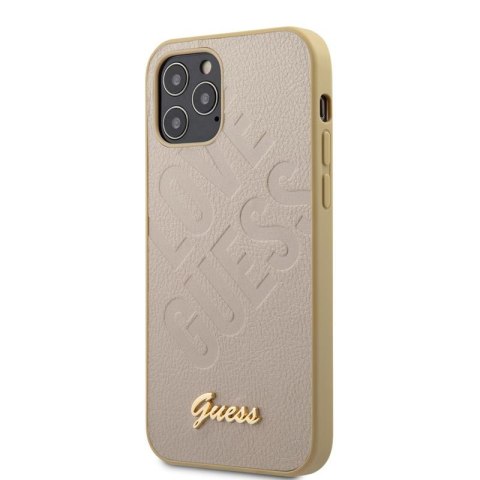 Guess Iridescent Love - Etui iPhone 12 mini (złoty) Guess Iridescent Love - Etui iPhone 12 mini (złoty)