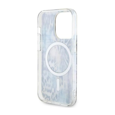 Guess Leopard MagSafe - Etui iPhone 14 Pro Max (Niebieski) Guess Leopard MagSafe - Etui iPhone 14 Pro Max (Niebieski)