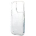 Guess Liquid Glitter Flower - Etui iPhone 14 Pro Max (zielony)