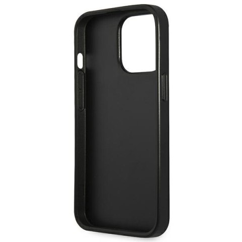Guess Saffiano Triangle Logo Case - Etui iPhone 13 Pro Max (srebrny) Guess Saffiano Triangle Logo Case - Etui iPhone 13 Pro Max (srebrny)