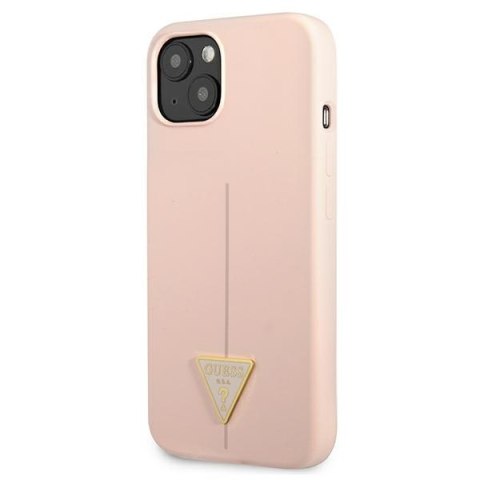 Guess Silicone Triangle Logo - Etui iPhone 13 (różowy) Guess Silicone Triangle Logo - Etui iPhone 13 (różowy)