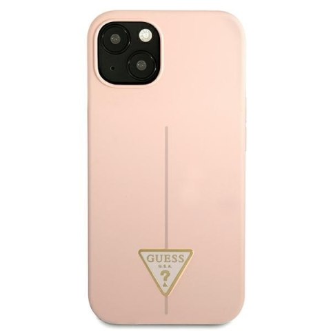 Guess Silicone Triangle Logo - Etui iPhone 13 (różowy) Guess Silicone Triangle Logo - Etui iPhone 13 (różowy)