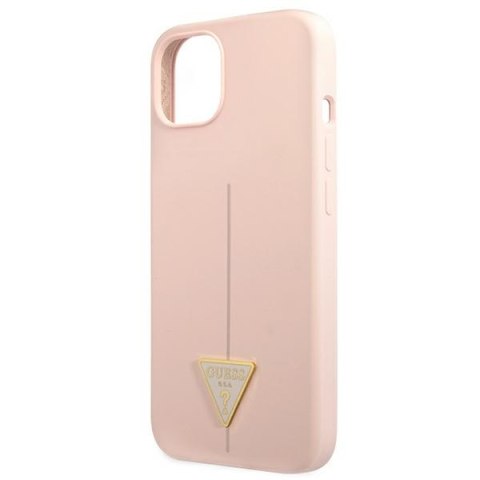 Guess Silicone Triangle Logo - Etui iPhone 13 (różowy) Guess Silicone Triangle Logo - Etui iPhone 13 (różowy)