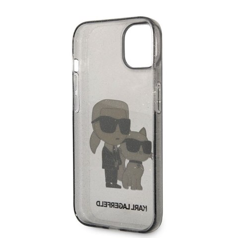 Karl Lagerfeld IML Glitter NFT Karl & Choupette - Etui iPhone 14 Plus (czarny) Karl Lagerfeld IML Glitter NFT Karl & Choupette - Etui iPhone 14 Plus (czarny)