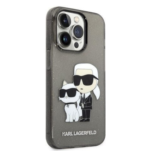 Karl Lagerfeld IML Glitter NFT Karl & Choupette - Etui iPhone 14 Pro Max (czarny) Karl Lagerfeld IML Glitter NFT Karl & Choupette - Etui iPhone 14 Pro Max (czarny)