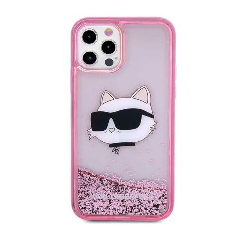 Karl Lagerfeld Liquid Glitter NFT Choupette Head - Etui iPhone 12 / iPhone 12 Pro (różowy) Karl Lagerfeld Liquid Glitter NFT Choupette Head - Etui iPhone 12 / iPhone 12 Pro (różowy)