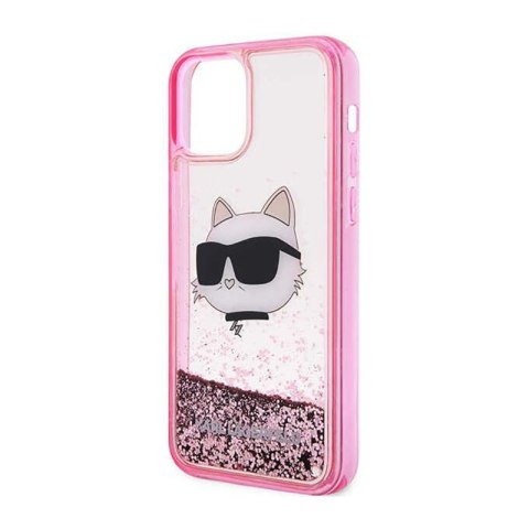 Karl Lagerfeld Liquid Glitter NFT Choupette Head - Etui iPhone 12 / iPhone 12 Pro (różowy) Karl Lagerfeld Liquid Glitter NFT Choupette Head - Etui iPhone 12 / iPhone 12 Pro (różowy)