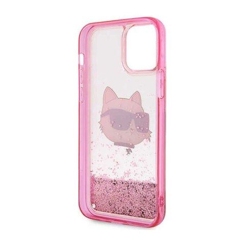 Karl Lagerfeld Liquid Glitter NFT Choupette Head - Etui iPhone 12 / iPhone 12 Pro (różowy) Karl Lagerfeld Liquid Glitter NFT Choupette Head - Etui iPhone 12 / iPhone 12 Pro (różowy)