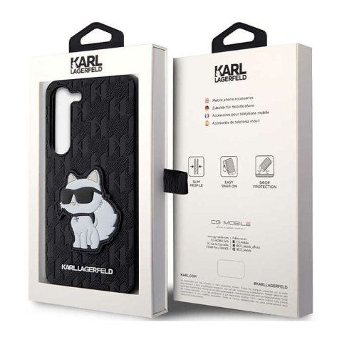Karl Lagerfeld NFT Saffiano Monogram Choupette - Etui Samsung Galaxy S23+ (czarny) Karl Lagerfeld NFT Saffiano Monogram Choupette - Etui Samsung Galaxy S23+ (czarny)
