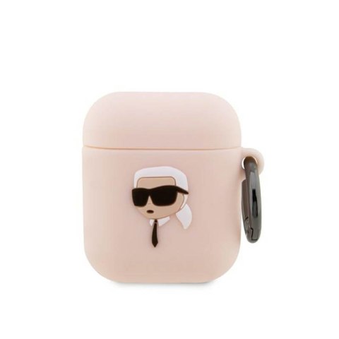 Karl Lagerfeld Silicone NFT Karl Head 3D - Etui AirPods 1/2 gen (różowy) Karl Lagerfeld Silicone NFT Karl Head 3D - Etui AirPods 1/2 gen (różowy)
