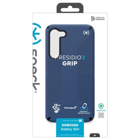Speck Presidio2 Grip - Antypoślizgowe etui Samsung Galaxy S23+ (Coastal Blue/Black) Speck Presidio2 Grip - Antypoślizgowe etui Samsung Galaxy S23+ (Coastal Blue/Black)