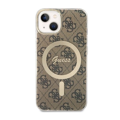 Guess 4G MagSafe - Etui iPhone 14 Plus (Brązowy) Guess 4G MagSafe - Etui iPhone 14 Plus (Brązowy)