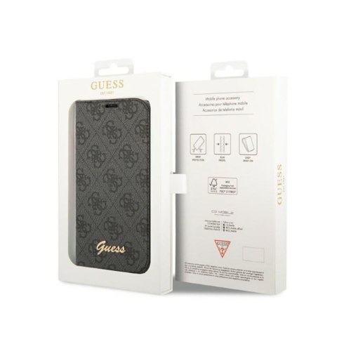 Guess 4G Metal Camera Outline Booktype Case - Etui iPhone 14 Pro (czarny) Guess 4G Metal Camera Outline Booktype Case - Etui iPhone 14 Pro (czarny)