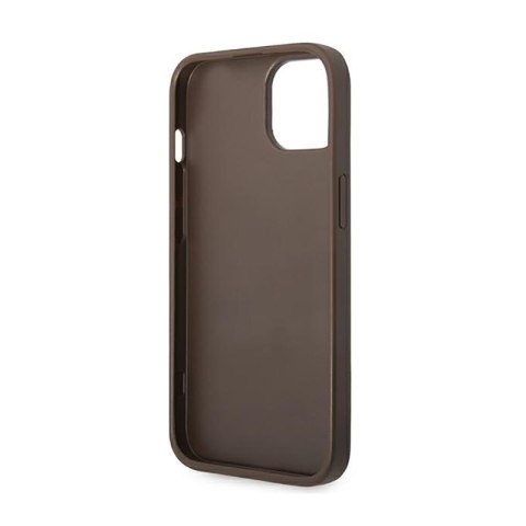 Guess 4G Metal Gold Logo - Etui iPhone 14 Plus (brązowy) Guess 4G Metal Gold Logo - Etui iPhone 14 Plus (brązowy)