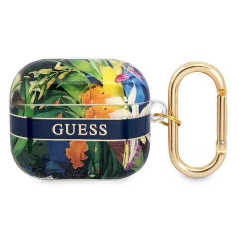 Guess Flower Strap - Etui Airpods 3 (Blue) Guess Flower Strap - Etui Airpods 3 (Blue)