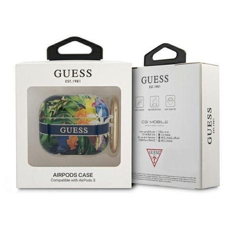 Guess Flower Strap - Etui Airpods 3 (Blue) Guess Flower Strap - Etui Airpods 3 (Blue)