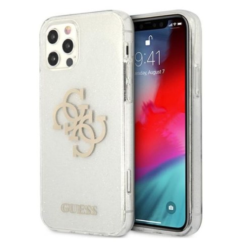 Guess Glitter 4G Big Logo - Etui iPhone 12 Pro Max (przezroczysty) Guess Glitter 4G Big Logo - Etui iPhone 12 Pro Max (przezroczysty)