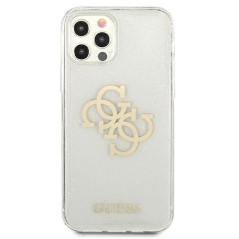 Guess Glitter 4G Big Logo - Etui iPhone 12 Pro Max (przezroczysty) Guess Glitter 4G Big Logo - Etui iPhone 12 Pro Max (przezroczysty)