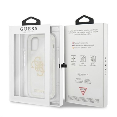 Guess Glitter 4G Big Logo - Etui iPhone 12 Pro Max (przezroczysty) Guess Glitter 4G Big Logo - Etui iPhone 12 Pro Max (przezroczysty)