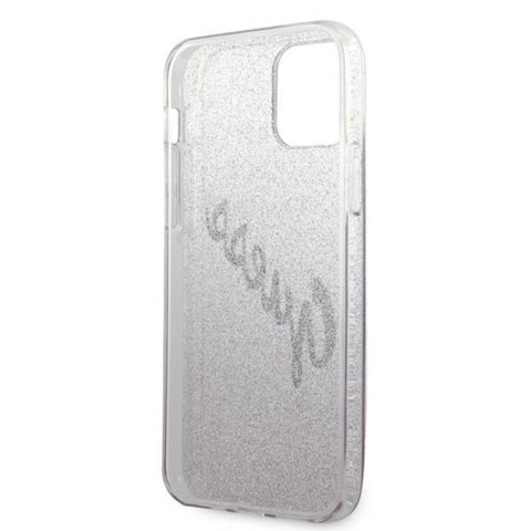 Guess Glitter Gradient Script - Etui iPhone 12 Pro Max (różowy) Guess Glitter Gradient Script - Etui iPhone 12 Pro Max (różowy)