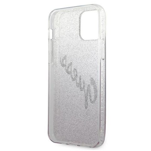 Guess Glitter Gradient Script - Etui iPhone 12 mini (różowy) Guess Glitter Gradient Script - Etui iPhone 12 mini (różowy)