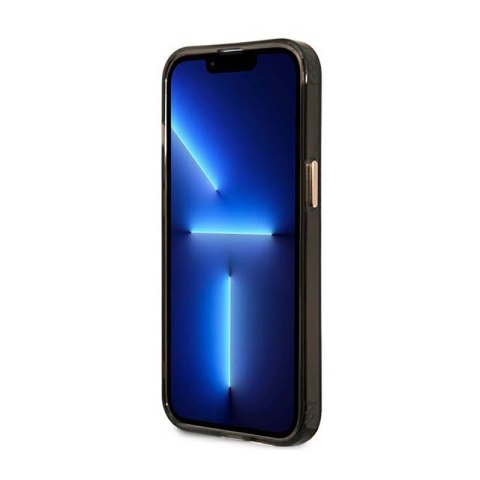 Guess Gold Outline Translucent MagSafe - Etui iPhone 13 Pro (czarny) Guess Gold Outline Translucent MagSafe - Etui iPhone 13 Pro (czarny)