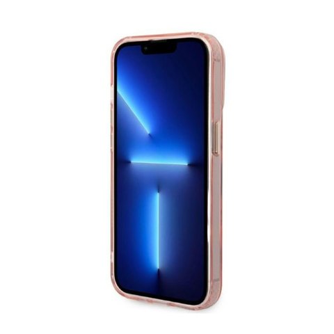 Guess Gold Outline Translucent MagSafe - Etui iPhone 14 Pro (różowy) Guess Gold Outline Translucent MagSafe - Etui iPhone 14 Pro (różowy)
