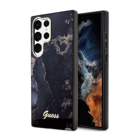 Guess Golden Marble Collection - Etui Samsung Galaxy S23 Ultra (czarny) Guess Golden Marble Collection - Etui Samsung Galaxy S23 Ultra (czarny)