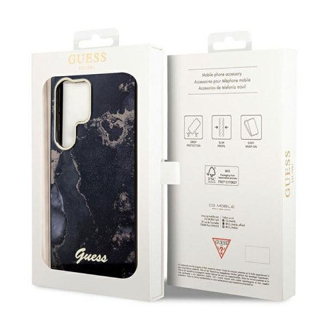 Guess Golden Marble Collection - Etui Samsung Galaxy S23 Ultra (czarny) Guess Golden Marble Collection - Etui Samsung Galaxy S23 Ultra (czarny)