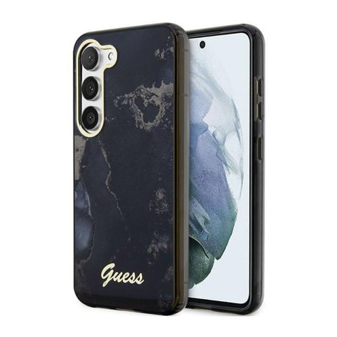 Guess Golden Marble Collection - Etui Samsung Galaxy S23+ (czarny) Guess Golden Marble Collection - Etui Samsung Galaxy S23+ (czarny)