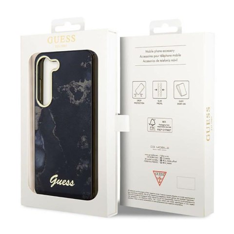 Guess Golden Marble Collection - Etui Samsung Galaxy S23+ (czarny) Guess Golden Marble Collection - Etui Samsung Galaxy S23+ (czarny)