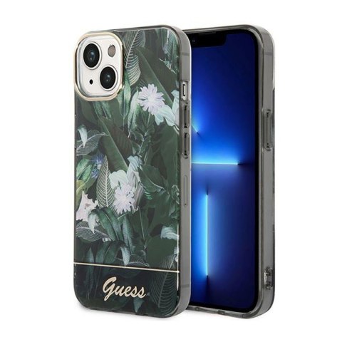 Guess Jungle Case - Etui iPhone 14 Plus (zielony) Guess Jungle Case - Etui iPhone 14 Plus (zielony)