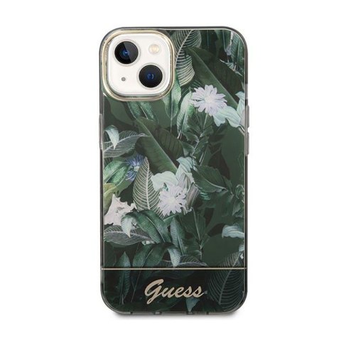Guess Jungle Case - Etui iPhone 14 Plus (zielony) Guess Jungle Case - Etui iPhone 14 Plus (zielony)