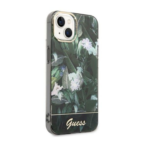 Guess Jungle Case - Etui iPhone 14 Plus (zielony) Guess Jungle Case - Etui iPhone 14 Plus (zielony)