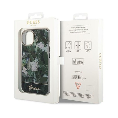 Guess Jungle Case - Etui iPhone 14 Plus (zielony) Guess Jungle Case - Etui iPhone 14 Plus (zielony)