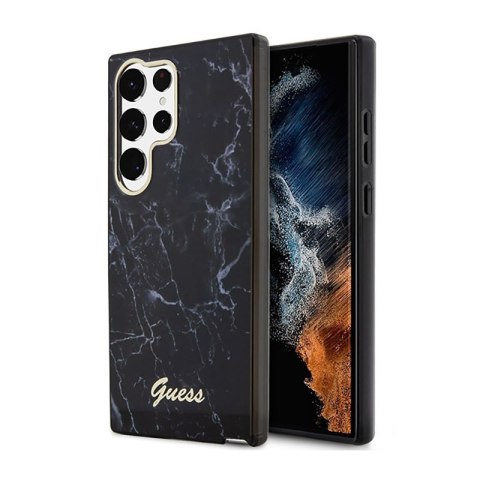 Guess Marble Collection - Etui Samsung Galaxy S23 Ultra (czarny) Guess Marble Collection - Etui Samsung Galaxy S23 Ultra (czarny)