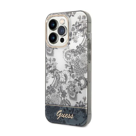 Guess Porcelain Collection - Etui iPhone 14 Pro Max (szary) Guess Porcelain Collection - Etui iPhone 14 Pro Max (szary)